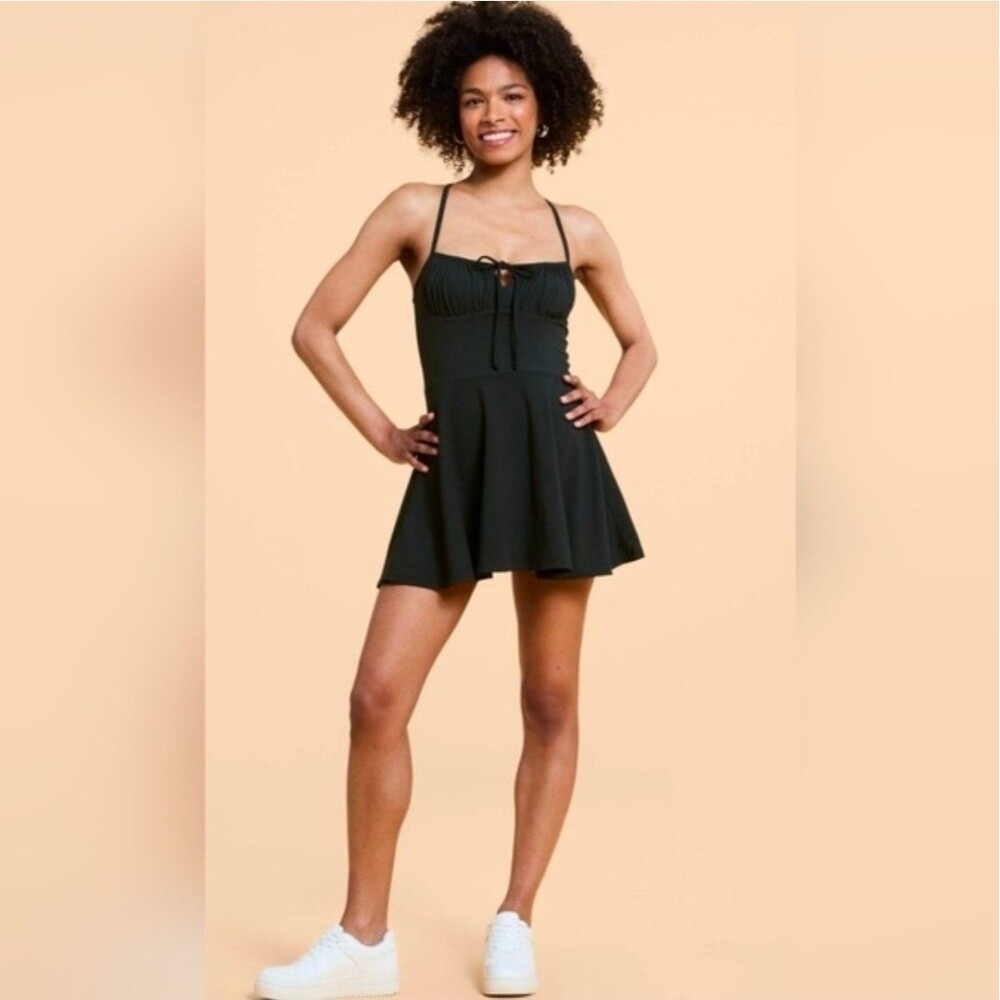 NWT Poplex X Blogilates Twirl Dress Black XL